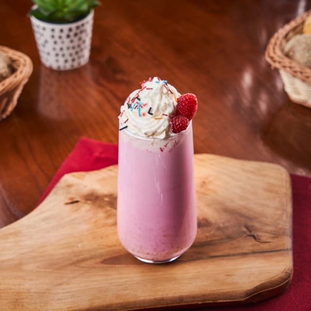 Raspberry milkshake